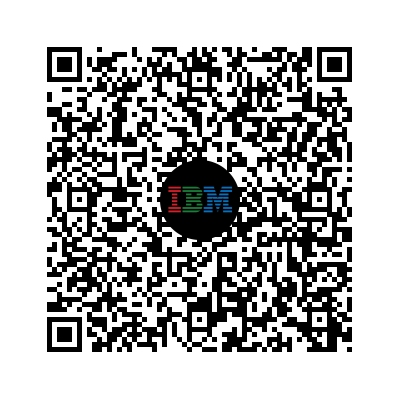 IBM branded QR code